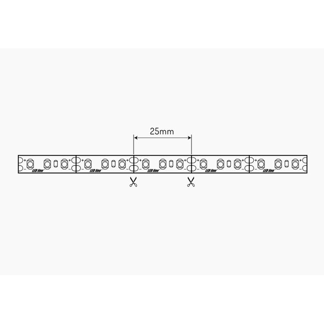 LED Leuchtband 5m - 600 SMD2835 - Lichtfarbe optional - 9,6W - 12V