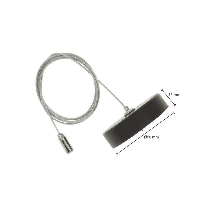 1-Phasen Schiene - Pendelset - Schwarz