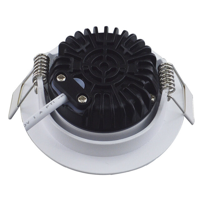 LED Einbauspot Weiß dimmbar - 5W entspricht 50W - schwenkbar - 2700K Warmweiß