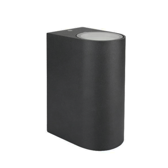 LED Wandlampe Außenbereich  - 2x 2,8W - 2700K - Schwarz