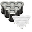 6er Set LED Bodenspot Außenbereich - 6x 4W - 3000K - IP67