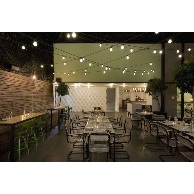 LED Lichterkette 20m (2x10m) - Inkl. 20x LED Lampe G45 - 1W - 3000K