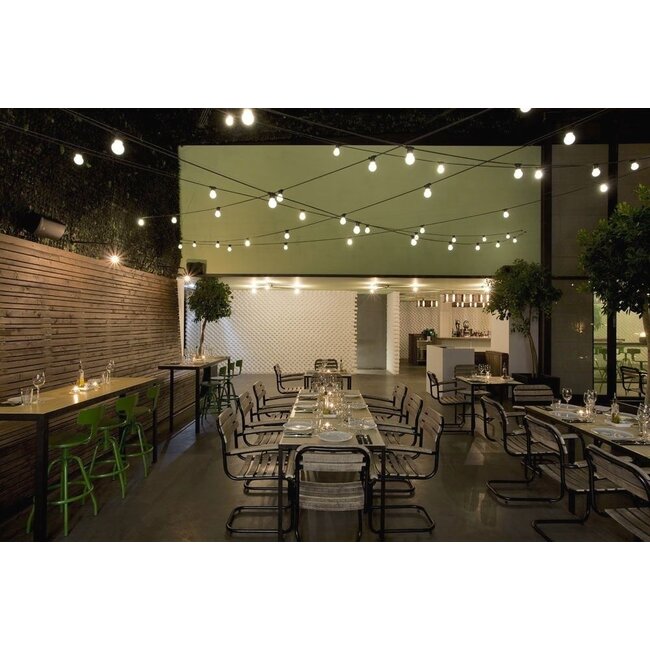 LED Lichterkette 30m (3x10m) - Inkl. 30x LED Lampe G45 - 1W - 3000K