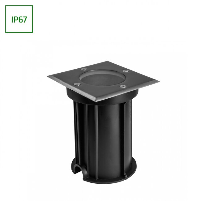 Spectrum  LED Grondspot Vierkant Lukka IP67 - GU10 - 100x114mm