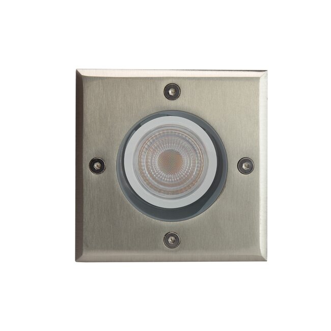 Spectrum  LED Grondspot Vierkant Lukka IP67 - GU10 - 100x114mm