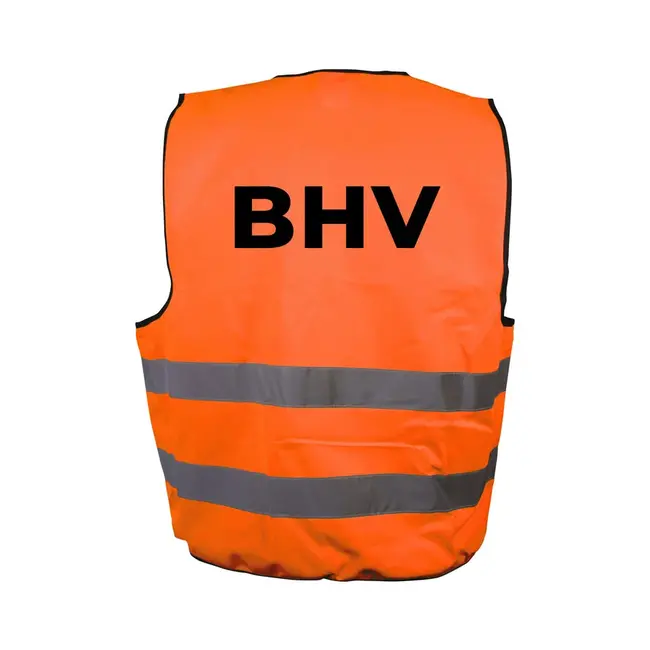 MAISKA BHV Veiligheidsvest oranje maat XL achterzijde