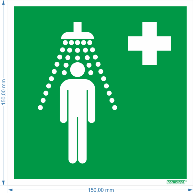 Normsigns Pictogram nooddouche