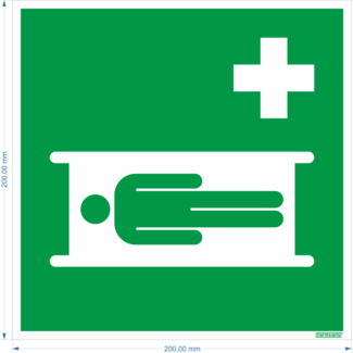 Normsigns Pictogram brancard