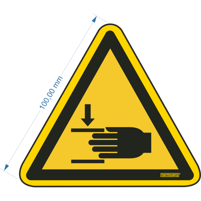 Normsigns Pictogram gevaar voor handen