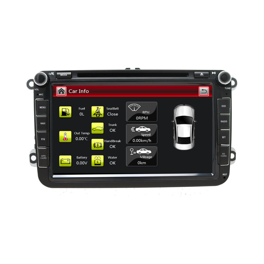 Davilon Volkswagen Navigatie Bluetooth 8 Inch voor Seat/Skoda/VW – Rns 510 Look Davilon Volkswagen Navigatie Bluetooth 8 Inch voor Seat/Skoda/VW – Rns 510 Look