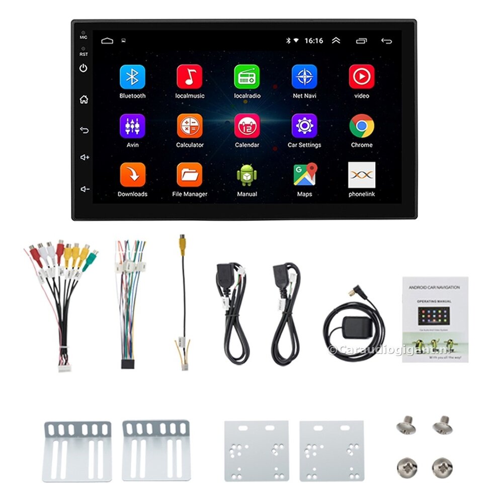 Cartronix Dubbel din autoradio | Android 11 | Navigatie | Bluetooth