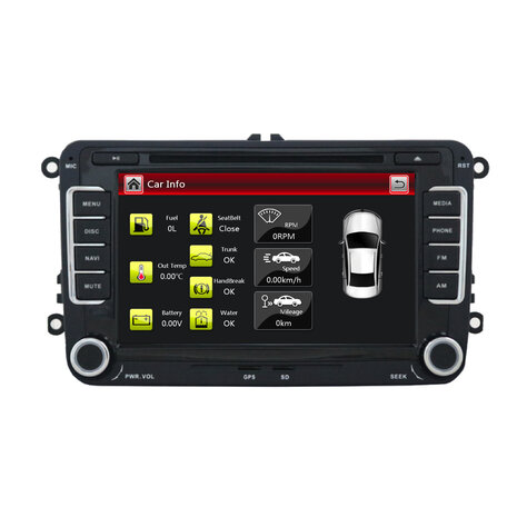 Davilon Rns 510 pasvorm Autoradio voor Volkswagen