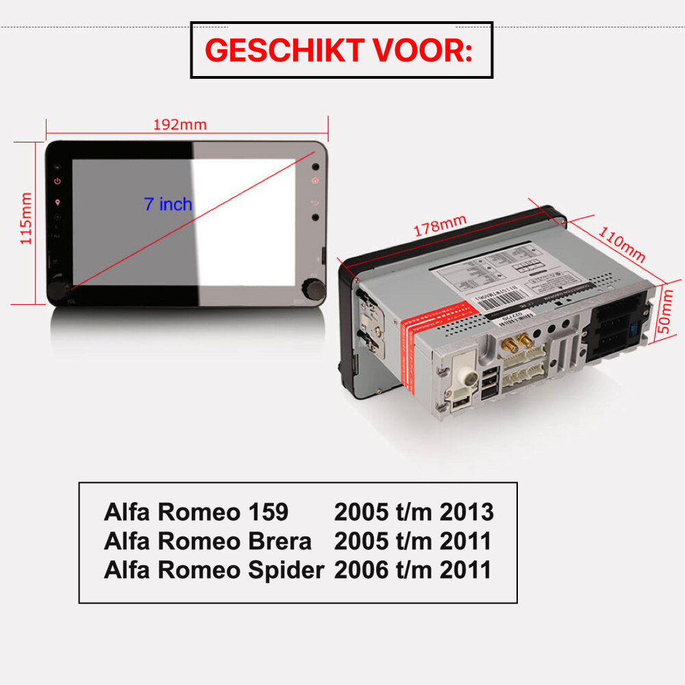 Cartronix Alfa Romeo 159 Spider Brera | Autoradio & CarPlay | Android 11 Cartronix Alfa Romeo 159 Spider Brera | Autoradio & CarPlay | Android 11
