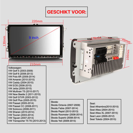Cartronix RNS 510 Android 10 Autoradio Navigatie | Volkswagen | Seat | Skoda Cartronix RNS 510 Android 10 Autoradio Navigatie | Volkswagen | Seat | Skoda