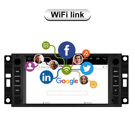 Denago Jeep Chrysler Dodge | Android 10 Autoradio Navigatie