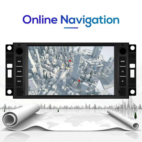 Denago Jeep Chrysler Dodge | Android 10 Autoradio Navigatie