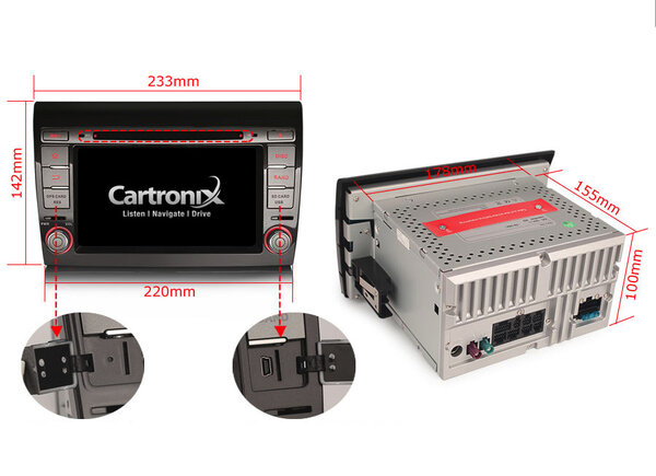 Cartronix Fiat Bravo autoradio Android 11 | CarPlay | Android Auto Cartronix Fiat Bravo autoradio Android 11 | CarPlay | Android Auto