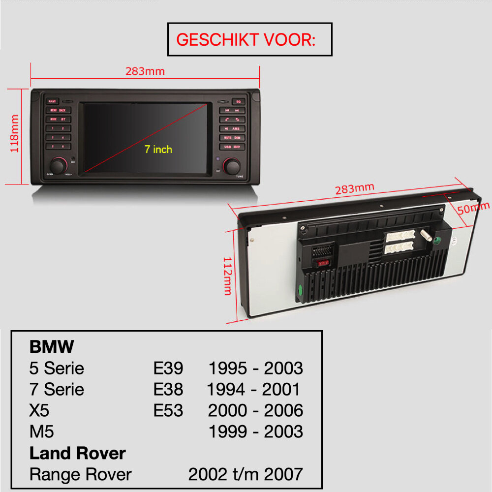 Cartronix BMW 5 serie E39 | E38 | autoradio met CarPlay | E53 X5 M5 Range Rover | Android 12 Navigatie Cartronix BMW 5 serie E39 | E38 | autoradio met CarPlay | E53 X5 M5 Range Rover | Android 12 Navigatie