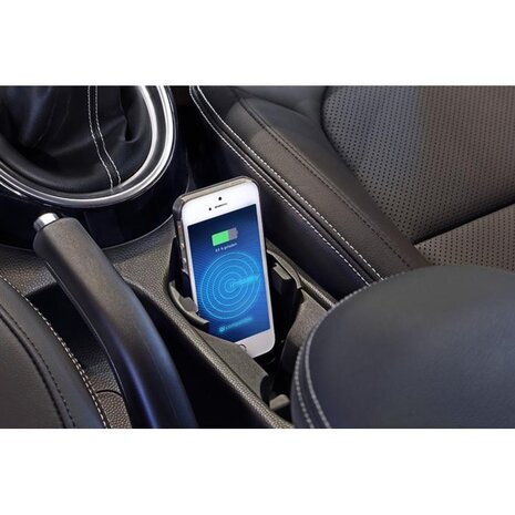Inbay Draadloze oplader voor alle auto’s | Bekerhouder| Plug & Play