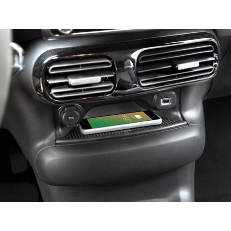 Inbay Draadloze oplader voor Citroën C4 Cactus | Opbergvak | Plug & Play