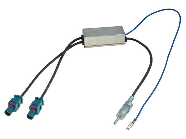 Cartronix Radio Antenne versterker | 2x Fakra naar Din stekker