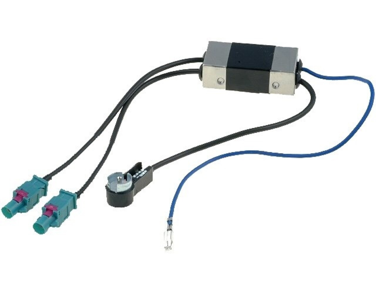 Cartronix Radio Antenne versterker | 2x Fakra naar Din Hoekstekker