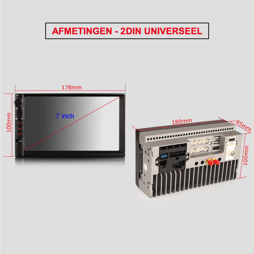 Cartronix Autoradio 2-din | CTX-112649 | Bluetooth | Android 9 Cartronix Autoradio 2-din | CTX-112649 | Bluetooth | Android 9