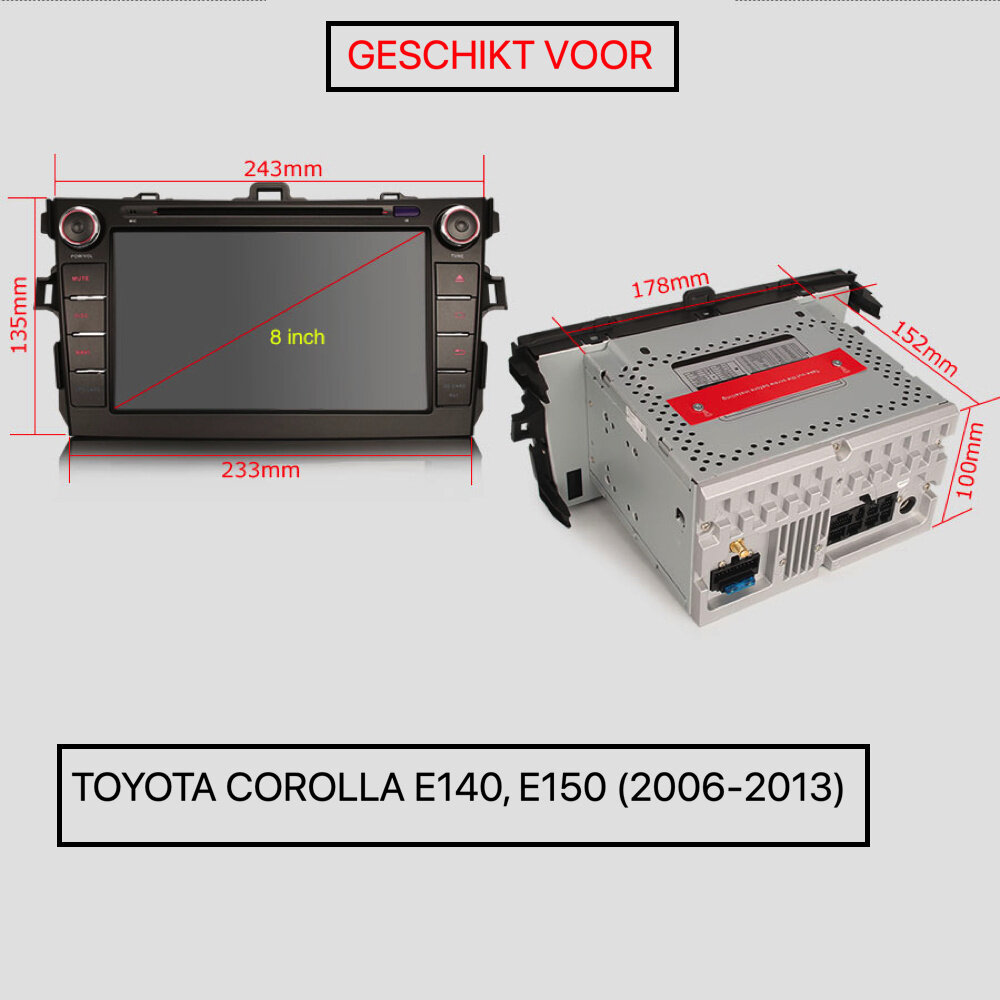 Cartronix Toyota Corolla CarPlay | Android 10 | DSP | Android Auto