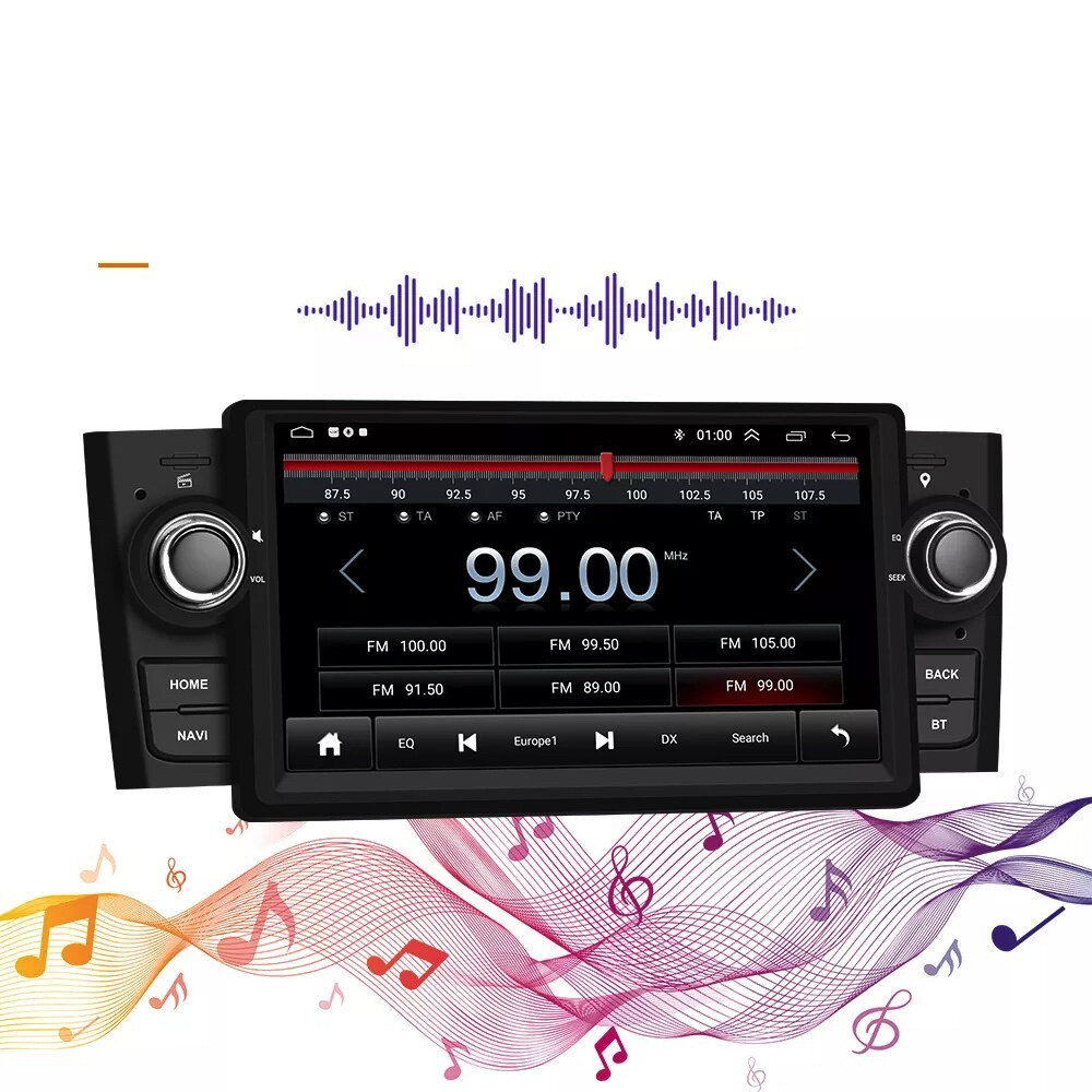 Denago Navigatie voor Fiat Punto | Fiat Linea autoradio | Android 11