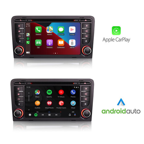 Cartronix Audi A3/S3/RS3 Autoradio |  Draadloos CarPlay | Android 10