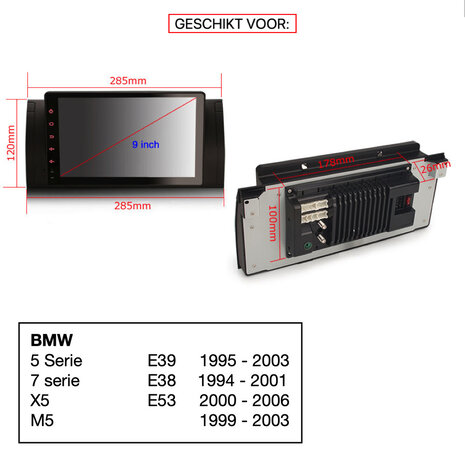 Cartronix BMW 5 serie E39 | E38 | Navigatie | BMW X5 E53 | Android 11 CarPlay Cartronix BMW 5 serie E39 | E38 | Navigatie | BMW X5 E53 | Android 11 CarPlay