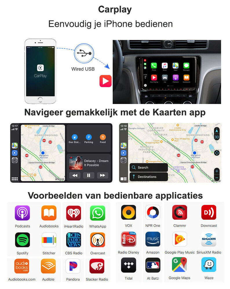 Cartronix Cartronix CTX-2233 | CarPlay dongle | Android auto