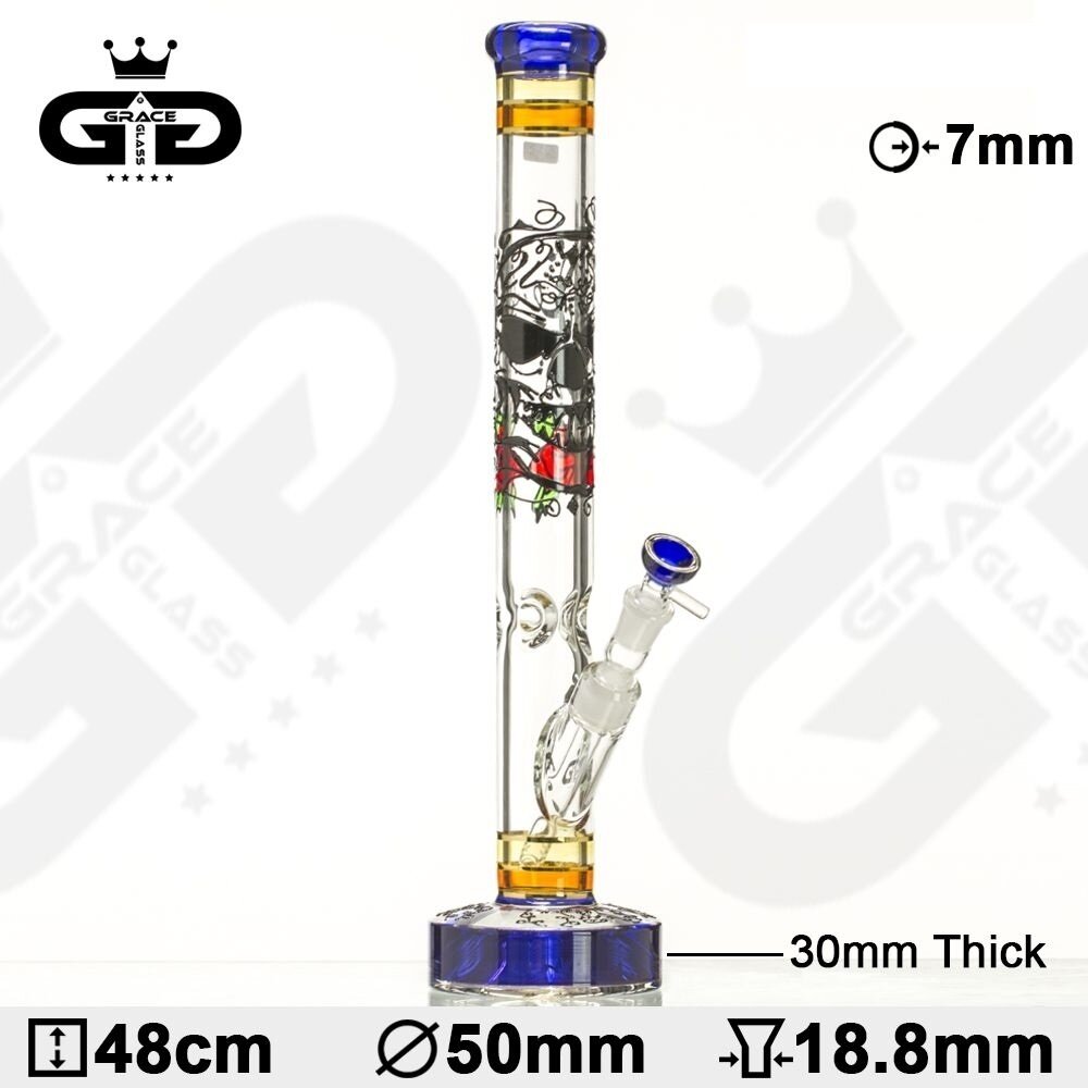 Grace Glass 'Rasta Skull' Bong 'Hammer Series' | Bongify
