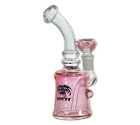 Roze Bubbler Glas Mini "Breit"