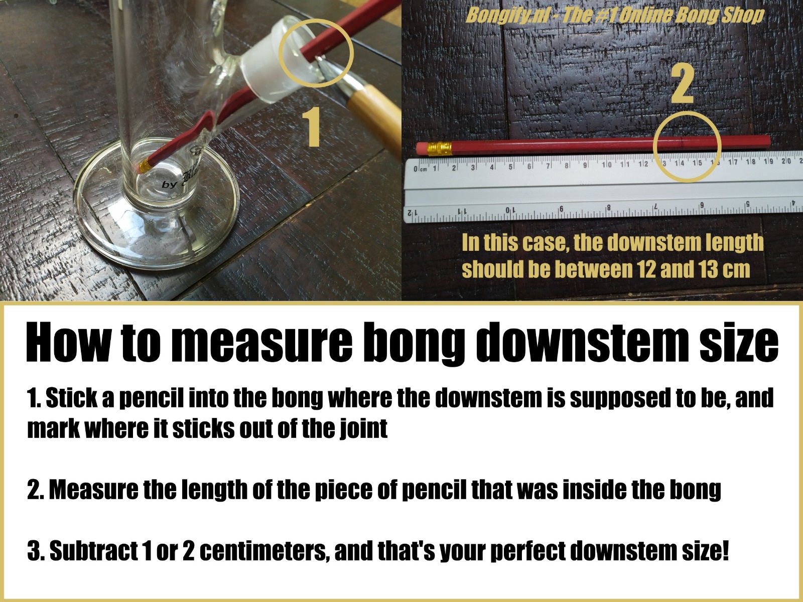 Bongify How To Measure Downstem Length & Joint Size (For Bong) Bongify