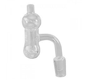 Oil Black Leaf Black Leaf Quartz Banger Carb Cap + Pearl