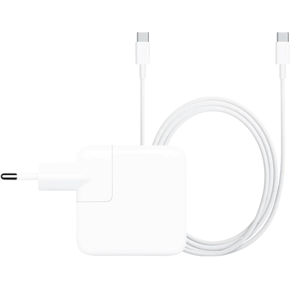 Originele MacBook USB-C adapter 30 watt + kabel 2 meter