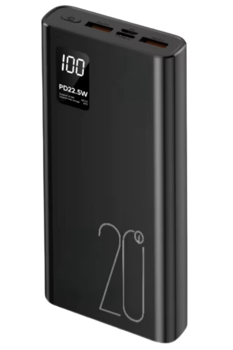 Powerbank 20.000 mAh - snellader powerbank 22.5W