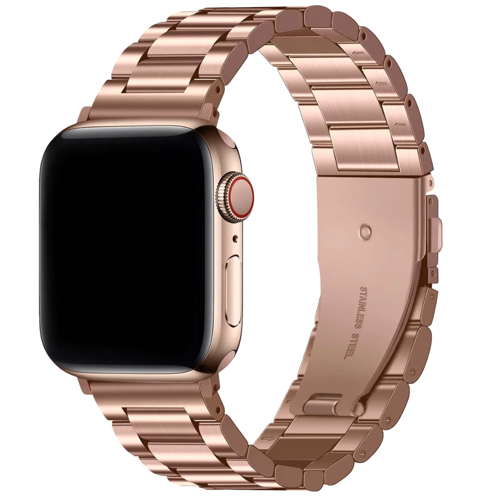 Thogo Apple watch stalen band zwart