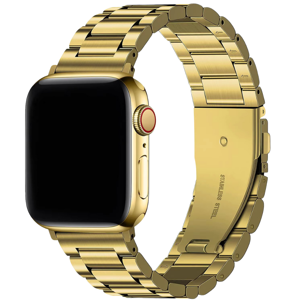 Thogo Apple watch stalen band (rose goud)