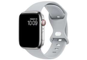Thogo Apple watch siliconen bandje (grijs)