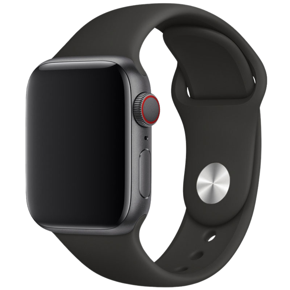 Thogo Apple watch siliconen bandje zwart