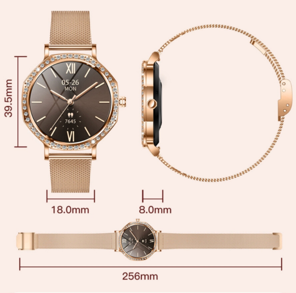 THOGO smartwatch dames - 100 sport modes - bellen via bluetooth