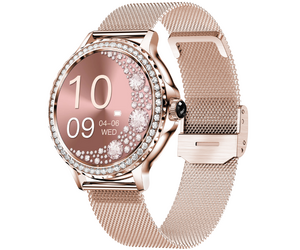 SGDDFIT Smartwatch Met Bluetooth Bellen – 1,36 Inch, IP68 Waterdicht, 8 Sportmodi, Hartslagmeter En SpO2, Geschikt Voor Android En IOS (goud)