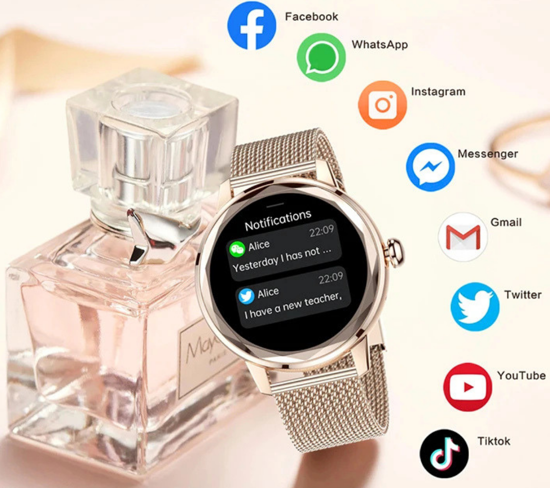 THOGO smartwatch dames - 125 sport modes - bellen via bluetooth