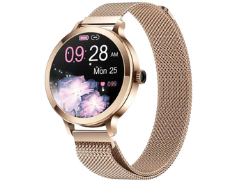 THOGO smartwatch dames - 1,1 inch AMOLED beeldscherm - bellen via bluetooth