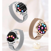 THOGO smartwatch dames - 1,1 inch AMOLED beeldscherm - bellen via bluetooth