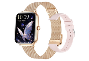 THOGO dames smartwatch - stappenteller & hartslagmeter - bellen via bluetooth