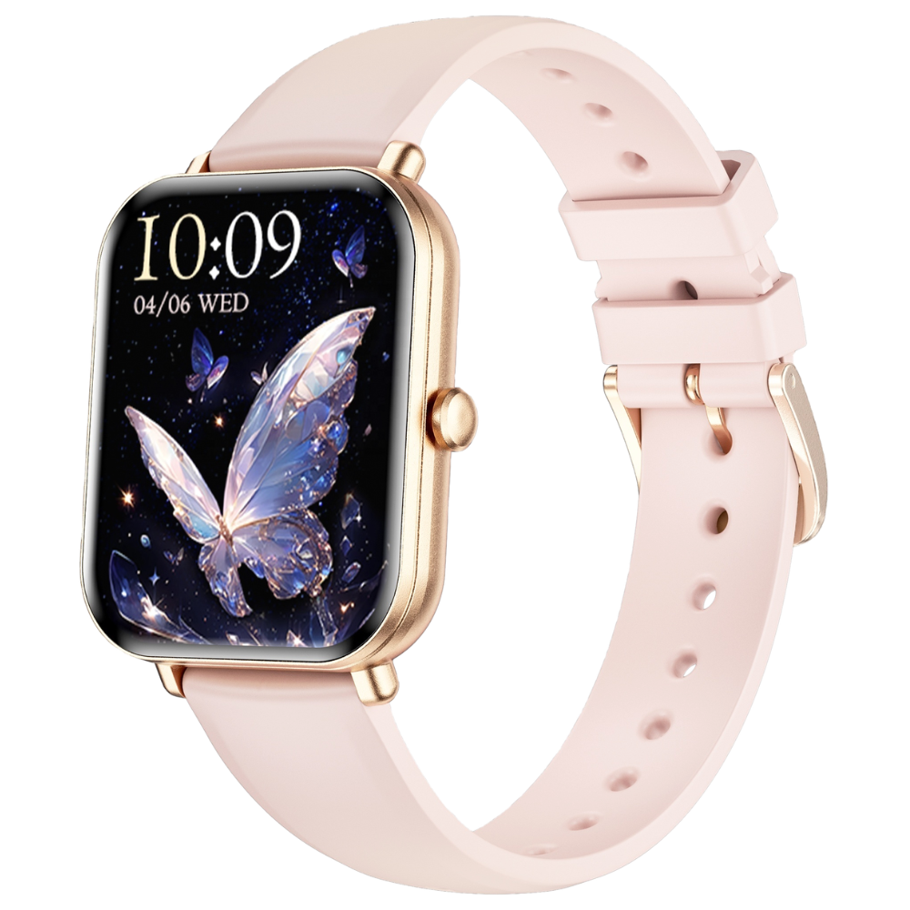 THOGO dames smartwatch - stappenteller & hartslagmeter - bellen via bluetooth