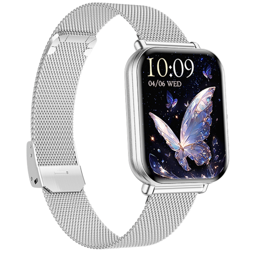 THOGO dames smartwatch - stappenteller & hartslagmeter - bellen via bluetooth